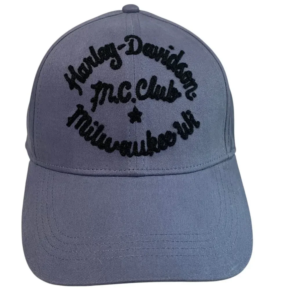 Harley Davidson Womens Milwaukee Wisconsin Club Crew Adjustable Baseball Hat Cap
